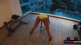 watch this thai teen gym slut fuck her boyfriend's monster cock hard!