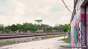 Riley Jean rides huge cock like a pro slut