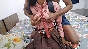Indian Schoolgirl Fucks Big Cock First Time After Class Doggystyle