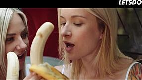 sexy brunettes moan in backseat lesbian passion forgetting the party outdoor bliss