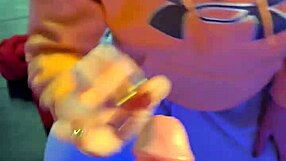 Cocksucking Skinny Milf Kneels for Juicy Pussy Creampie Doggystyle