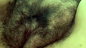 mature milf spreads legs warming up her thick hairy beaver pussy solo