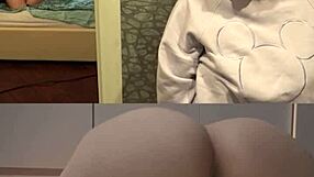 Watch this curvy girl suck that dick while cuckold listens closely