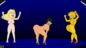 daddy, watch lisa simpson, tina belcher and amy wong shake it for you