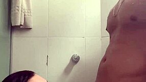 Brunette Pornstar Fucked Hard In Shower, Swallows Every Drop Of Cum