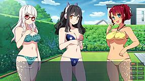 oh sakura gamer part 6 clover ending has us lesbians playing dirty games!