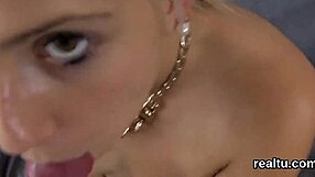 glamorous czech teen gets seduced in supermarket stripping clothes for hardcore pov cock pounding