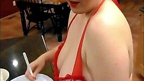 I FUCK MY NAUGHTY HAIRY PUSSY ON KITCHEN COUNTER!