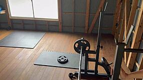 Nude Fitness Couple's Workout Escalates to Naughty Gym Riding and Huge Cock Penetration