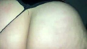 fat latina's huge ass pussy stuffed by monster cock in black thong?