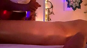 Mel's amazing massage turns sensual with oily hands and relaxing touches