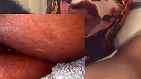 Ebony pussy eaten closeup till squirting wet moans