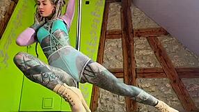 Heart races learning polekatzz seductive transsexual pole dance poses crossdressing style