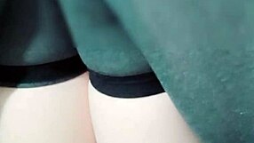 linda jovencita ladyboy gets her ass penetrated and masturbates wildly