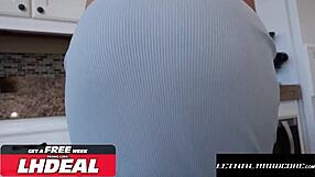 curvy latina blonde feels pussy stuffed full with thick cock so intensely