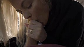 Blonde Milf Tests If You Can Drive During Her Public Dick Sucking