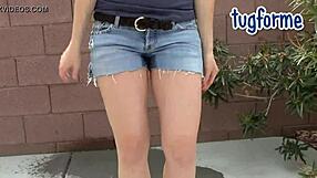 i'm katie morgan peeing right through my tight jeans in omorashi desperation wetting everywhere