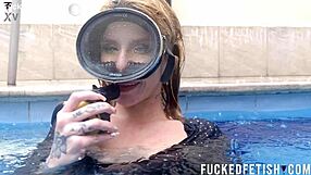 Ashlee Rose's Horny Wet Pussy Under Scuba Dress
