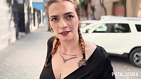 caught her tattooed and now creampie that spanish malafalda real dirty from putalocura