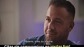 Cute busty glasses girl loves fucking her spanish sub creampie lick