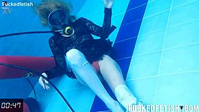 Ashlee Rose's Horny Wet Pussy Under Scuba Dress