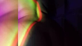 Safado morena rips clothes in dark room striptease tease!