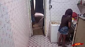 Latina maid gets her tight ass fucked hard anally