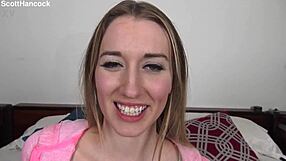 riley's cute pov blowjob messy facial