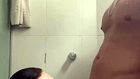 Brunette Pornstar Fucked Hard In Shower, Swallows Every Drop Of Cum