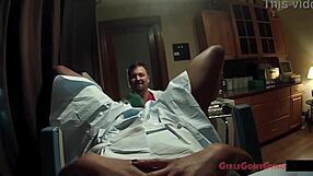 Patient, spread lotus lains small tits wide in latex gloves backstage fetish exam?