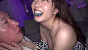 maya's huge tits overflow as she slurps big cock then rides face to squirt creampie