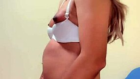 Transsexual's Plump Tits Leak Tasty Creamy Milk