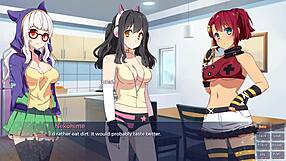 oh sakura gamer part 6 clover ending has us lesbians playing dirty games!