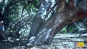 Licking Blonde Lesbian's Sore Pussy Outdoors Trains Her Exhibitionist Skills