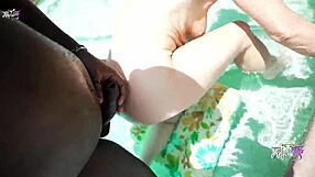 poolside milf soaks up wet fun with big black cock