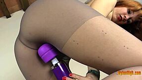 Office Redhead Irina In Pantyhose Temptation