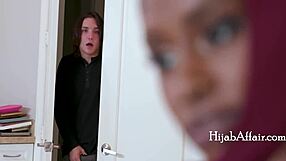 innocent ebony teen in hijab tempts with her virgin pussy for axel haze's cock?