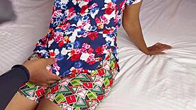 her hot legs spread wide as i lick pussy making her moan orgasm loud