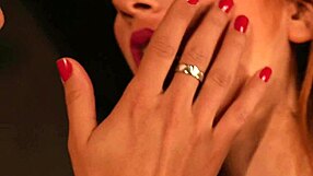 blonde italian lesbians lick wet pussies to intense orgasm using sex toys in stockings