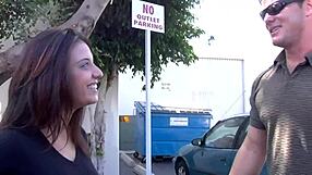 Pretty 18-Year-Old Brunette Porsha Blaze Sucks Big Cock And Fucks In Limo Backseat With Gaping Pussy Action