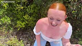 Pee Gulps Fill Mouth While Jeans Soak Twice Outdoor