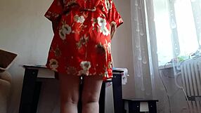 Girlfriend Shops While Mom Fucks Me Loud with Strapon and Spanking