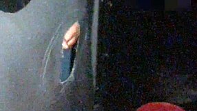 Glory Hole Handjob Drains Old Cock for Thick Cumshot on Waiting Tits