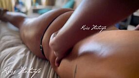 Married Wife's Bare Tits Massage with String Thong Buried in Juicy Pussy?