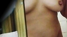 Spying colombian milf professor upskirt pussy in public bathroom skirt