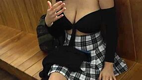 street busty latina takes cash for rough titty fuck pov