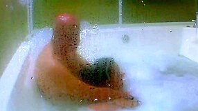 Cum Jacuzzi Close-Up! Agarabas and Olpr Gape Pussy Feet Massage!