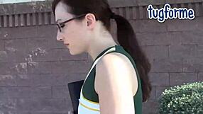 i'm katie morgan peeing right through my tight jeans in omorashi desperation wetting everywhere