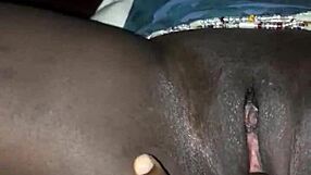 african whore's tight shaved pussy fingered hard by amateur homemade lover