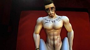 sims 4 hunk rides cock cowgirl style in close-up climax cumshot